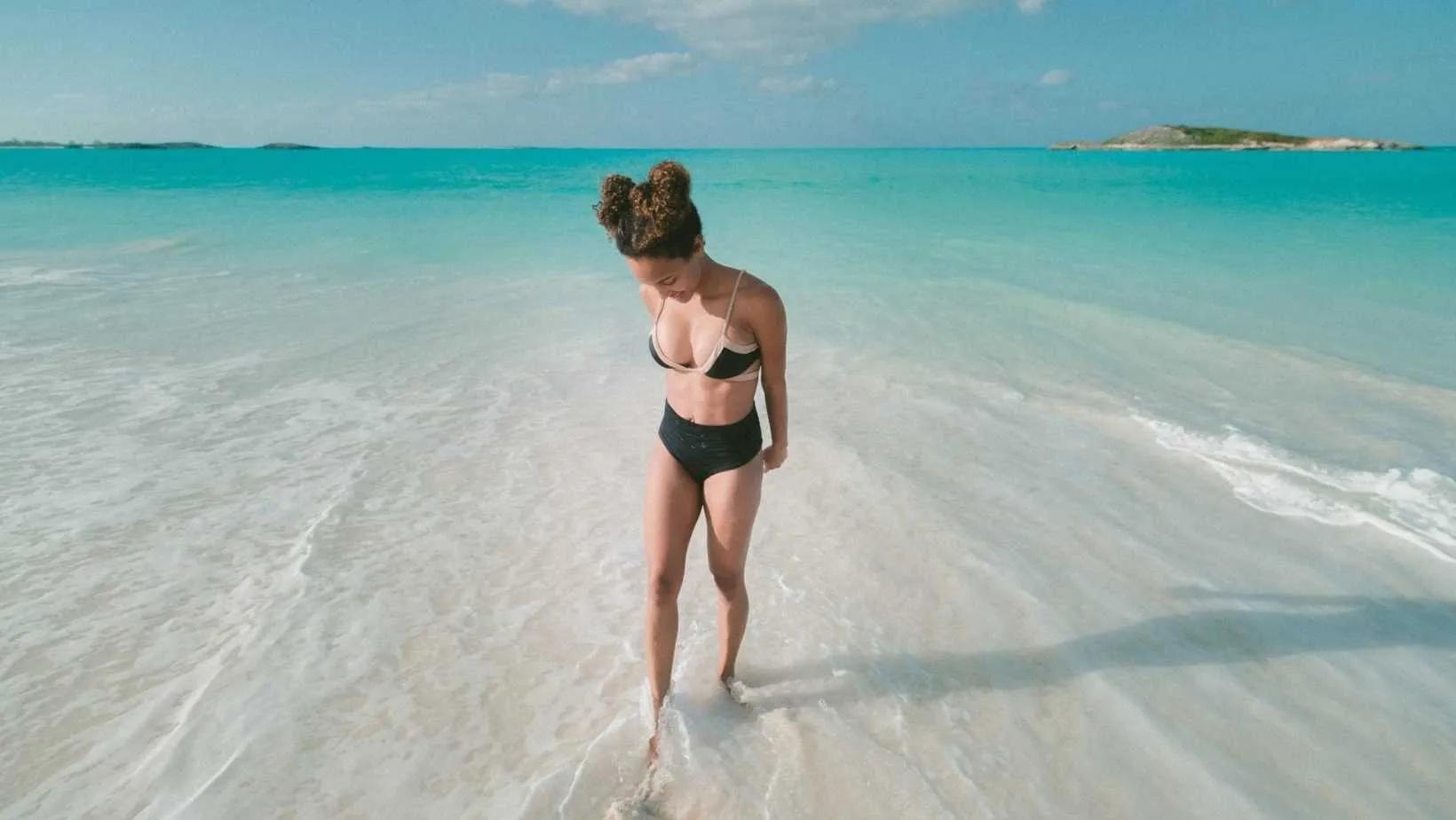 Exuma, The Bahamas, woman in beach bahamas, bahamas beaches